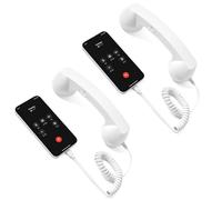 1 ricevitore retrò per telefono cellulare, ricevitore retrò per telefoni cellulari, telefoni con cavo di tipo C, ricevitore con maniglia fissa per videoconferenze, chiamate, riunioni