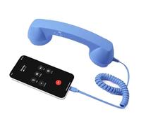 1 ricevitore retrò per telefono cellulare, ricevitore retrò per telefoni cellulari, telefoni con cavo di tipo C, ricevitore con maniglia fissa per videoconferenze, chiamate, riunioni
