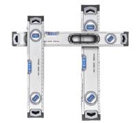 1 righello di livello ad alta precisione, misuratore di angolo magnetico 3 in 1, livella a bolla, goniometro, inclinometro, livella di misurazione(40cm)