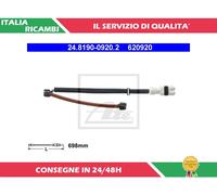 ATE Contatto segnalazione, Usura past. freno/mat. d'attrito per PORSCHE