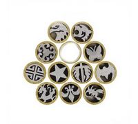 1 Rivetto A Perno A Mosaico, Chiodi Decorativi Da 6 Mm Di Diametro, Tubo In Ottone Lungo 45 Mm Con Anima In Acciaio For La Fabbricazione Di Coltelli E La Lavorazione Del Legno - Multi-Design(Type 7)