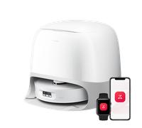 ROBOROCK - Qrevo Curv 2 Flow Robot Aspirapolvere Lavapavimenti, 270 mm Rullo Autopulente SpiraFlow, 20.000 Pa, Lavaggio Con Acqua Calda a 75 °C Bianco