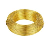 1 Roll Multi-colors Aluminum Wire Jewelry Findings for Jewelry Making DIY Necklace Bracelet 0.8mm 1mm 1.5mm 2mm 3mm 4mm 5mm 6mm(Gold,3mm 25m)