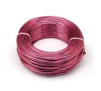 1 Roll Multi-colors Aluminum Wire Jewelry Findings for Jewelry Making DIY Necklace Bracelet 0.8mm 1mm 1.5mm 2mm 3mm 4mm 5mm 6mm(Cerise,6mm 7m)
