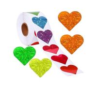 1 Roll of Decorative School Stickers Multi-function Teacher Stickers Heart Sticker