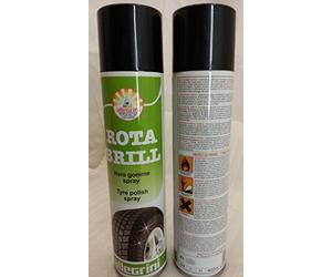1 rota brill NERO GOMME lucido Spray Bomboletta 400 ml