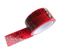 1 Rotolo 100% Totale Trasferimento Di Sicurezza a Prova Di Anti-Manomissione Void Nastro Tamper Evident Security Tape (Rosso, 5,0 cm x 50m x 2 mil- Tamperseals Group)