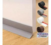 1 Rotolo 36mm X 2M Guarnizione per porta inferiore a tenuta stagna, antivento e antirumore, autoadesiva, per fessure tra porte in vetro o legno, paraspifferi per protezione dalle intemperie TPE