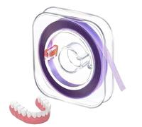 1 Rotolo 50?m Strisce Abrasive Interdentali,Scatola Dentale Lucidatura Striscia Carta Abrasiva per Denti,Strisce Sbiancanti Denti per Levigatura,Pulizia dei Denti Interdentali 4mm X 6 m-Viola