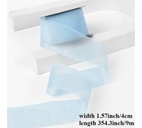 1 Rotolo Blu Nastro Organza Velluto per Artigianato Fiocchi Avvolgimento Orlo