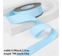 1 Rotolo Blu Nastro Organza Velluto per Artigianato Fiocchi Avvolgimento Orlo