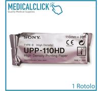 1 Rotolo Carta Termica SONY UPP 110 HD ORIGINALE per stampante ecografica