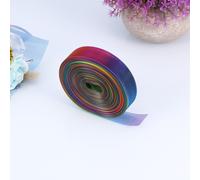 1 rotolo da 50 iarde di nastro di organza colorato trasparente per decorazioni