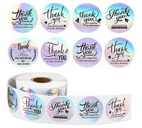 1 rotolo di 1,5 pollici Rainbow Thank You Sticker Labels For Baking Packaging, Weddings, Days, Party Gifts, Packaging Bags, And Business Decorations.