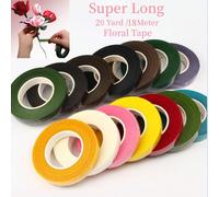 1 Rotolo di 20 Iarde/18 Metri Nastro Artistico Floreale Super Lungo Multiacolore Autoadesivo Per Bouquet,Gambi Di Fiori, Involucri Di Pistilli, Forniture Per Craft Fai Da Te In Negozio Di Fiori, Decor
