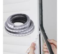1 rotolo di 5m/16,4ft di guarnizione per porte, listello sigillante per finestre in spazzola autoadesiva, impermeabile, insonorizzante, antipolvere, forniture per il ritorno a scuola AColore unicoFibr