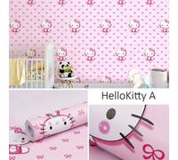 1 Rotolo di adesivi da parete impermeabili e carini con cartoni animati, decalcomanie ufficiali di anime per mobili, finestre, camera da letto, soggiorno, carta da imballaggio 45*1000cmPolicloruri di 