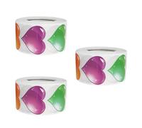 1 rotolo di adesivi decorativi a forma di cuore per San , etichette
