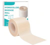 1 Rotolo di Benda Idrogel per Cura delle Ferite - Dimensione Personalizzabile, toppe Idrogel Extra Large, Autoadesiva, Super Assorbente, Flessibile e Impermeabile, Essenziale per il Kit di Pronto Socc