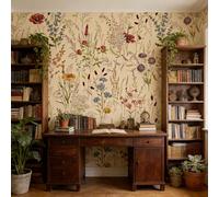 1 Rotolo di carta da parati autoadesiva e rinforzata con disegno di uccelli e fiori, facile da pulire e applicare, carta da parati rimovibile e impermeabile per soggiorno, cucina, camera da letto, bag