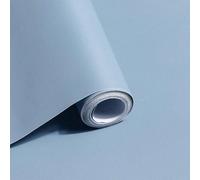 1 Rotolo di Carta da Parati Autoadesiva in PVC Opaco Blu Cielo, Impermeabile e Resistente alle Macchie, Facile da Pulire, Carta da Parati Autoadesiva Impermeabile con Adesivo sul Retro, Rimovibile Sen