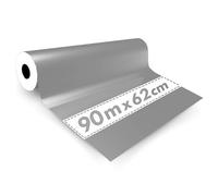 1 rotolo di carta regalo argentata, 62 x 90 m, carta da imballaggio per Natale, compleanno, matrimonio