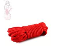 1 rotolo di corda di cotone rosso corda per yoga, corda morbida, corda per personaggi del gioco