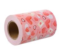 1 rotolo di etichette per decorazioni adesive a forma di cuore per San