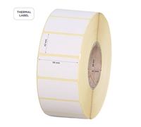 1 rotolo di etichette termiche 58 x 43 mm 25 mm 750 pezzi per rotolo etichette termiche in rotoli etichette adesive universali bianche stampanti termiche a trasferimento termico