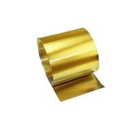 1 rotolo di foglio di ottone H62 da 0,2 mm di spessore, larghezza 150-400 mm, lunghezza 1 m, materiale in ottone for elettronica/artigianato/costruzione(150mm)