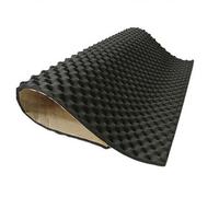 1 rotolo di isolamento acustico per auto, 1 rotolo, 100 x 50 cm, 2 mm, in schiuma di cotone a celle chiuse (50 x 50)