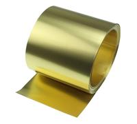 1 rotolo di lamina di ottone - sottile striscia di lamina di ottone con pellicola dorata for progetti fai da te, lega di rame H62, 1 m x 200 mm(0.3x200x1000mm)