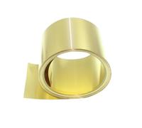 1 rotolo di lamina di ottone - Striscia di lamiera di ottone sottile da 200 mm x 1 m for progetti fai da te(0.1x200x1000mm)