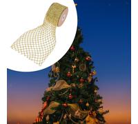 1 rotolo di nastro metallico glitterato a rete per decorazioni di confezioni