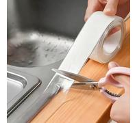1 Rotolo di nastro sigillante trasparente, impermeabile e antimuffa, alta adesività, facile da applicare, adatto per cucina, piani di lavoro del bagno, spazi e angoli del water, ideale per ristruttura