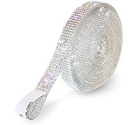 1 rotolo di pietre glitterate autoadesive, in resina, autoadesive, per fai da te, feste, matrimoni