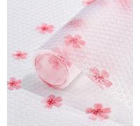 1 Rotolo di rivestimento per ripiani di armadi da cucina con motivo sakura rinforzato, tappetino per cassetti senza adesivo, rivestimento per armadi antiscivolo, tappetino per frigorifero lavabile in 