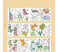 1 Rotolo di rotolo da disegno per bambini con graffiti, per colorare e disegnare, ampia area di pittura, adesivo da parete, senza sporco Universo interstellare,Mondo sottomarino,Mondo dei dinosauri,Mo