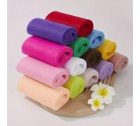 1 rotolo, rotolo di tulle bianco, rotolo di organza rossa e blu, tessuto di tulle e organza per gonna tutu, decorazioni per doccia, forniture per feste, fai da te, decorazioni per matrimoni, Natale ro