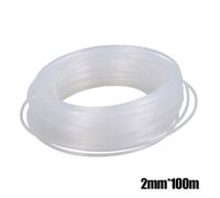 1 Rotolo Rotondo Taglio Linee 2mm X 100m Nylon Bianco Filo Stringa Trimmer Parte