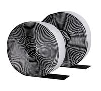 1 RotoloNastro Adesivo Forte, 35 mm x 5 m Nastro Biadesivo Extra Forte per Tessuti, Nastro a Strappo, Hook Loop Autoadesivo, Hook and Loop Tape per Zanzariere Tende Tappeti Quadri (Nero)