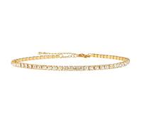 1 Row Rhinestone Choker Necklace Gold Sparkling Diamond Chokers Crystal Rhinestone Glitter Necklaces Gold Plated Jewelry Gifts for Women Girls Bridal Wedding Bridesmaid