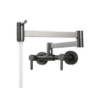 1 rubinetto da cucina pieghevole in ottone for riempimento pentole | Con Rubinetto A Doppio Snodo A Bracci Girevoli A Parete for Acqua Calda E Fredda