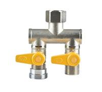 1 rubinetto for lavatrice, un ingresso, due uscite, valvola di sdoppiamento, due vie, tre vie, quattro vie, adattatore DN15 DN20(17)