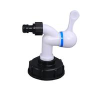 1 rubinetto for serbatoio IBC da 60 mm, filettatura grossa, connettore da 1/2" a 3/4", adattatore for serbatoio dell'acqua da 1000 litri, valvola di irrigazione da giardino, raccordi for interruttore