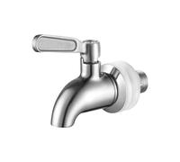 1 rubinetto per fusti in acciaio inossidabile,rubinetto per macchina per bevande, rubinetto di ricambio, distributore di bevande, adatto per fusti di birra, fusti di vino rosso, distributore d'acqua.