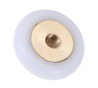 1 rullo for porta doccia in nylon e ottone, con cuscinetto a rulli for porta scorrevole in vetro for bagno, puleggia, ferramenta for porte scorrevoli da 18 mm