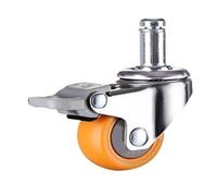 1 ruota girevole in gomma for carrello girevole arancione da 1/1,25/1,5/2 pollici(G,2 inch)