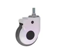1 Ruota Medica Universale for Lettino e Bellezza, con Asta filettata M16 da 5 Pollici(No Brake Wheel)