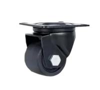 1 ruota universale industriale super resistente da 2 pollici/M16/piastra piatta/baricentro basso con freno in nylon(Flat -Universal)